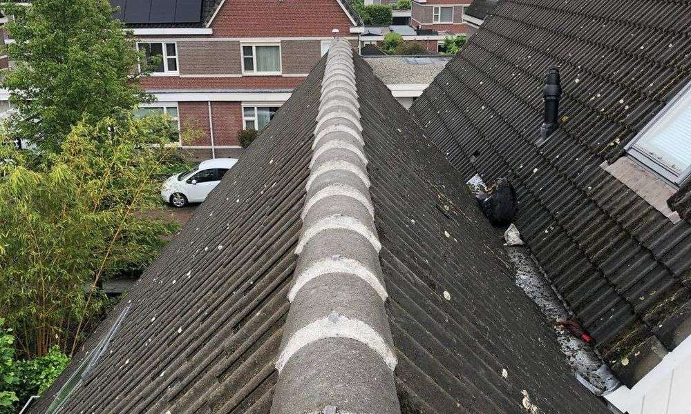 Repareren van nokvorsten in Amerongen